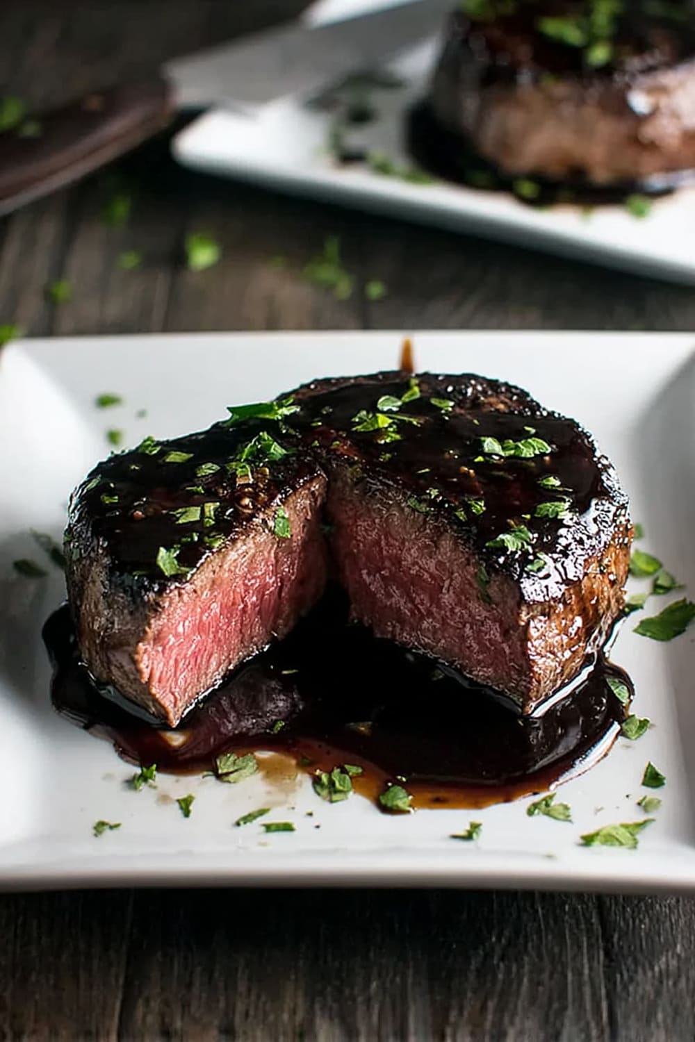 Filet Mignon with Red Wine Sauce