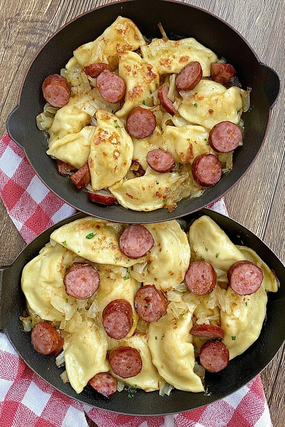 Pierogies and Kielbasa
