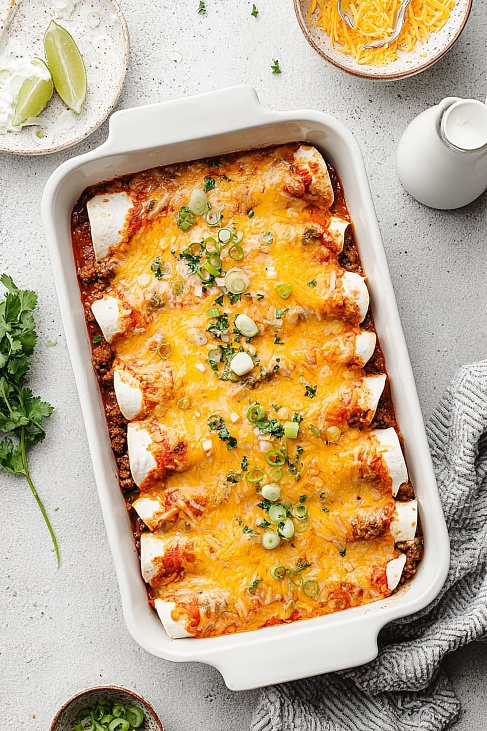 Cheesy Beef Enchiladas