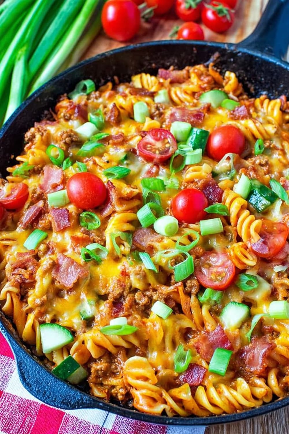 One Pot Bacon Cheeseburger Casserole