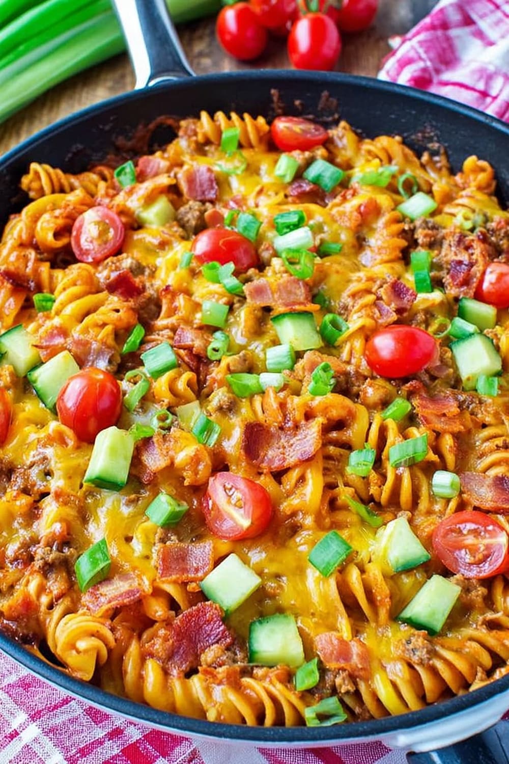 One Pot Bacon Cheeseburger Casserole