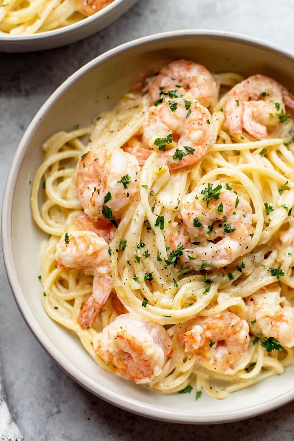 Creamy Lemon Shrimp Pasta