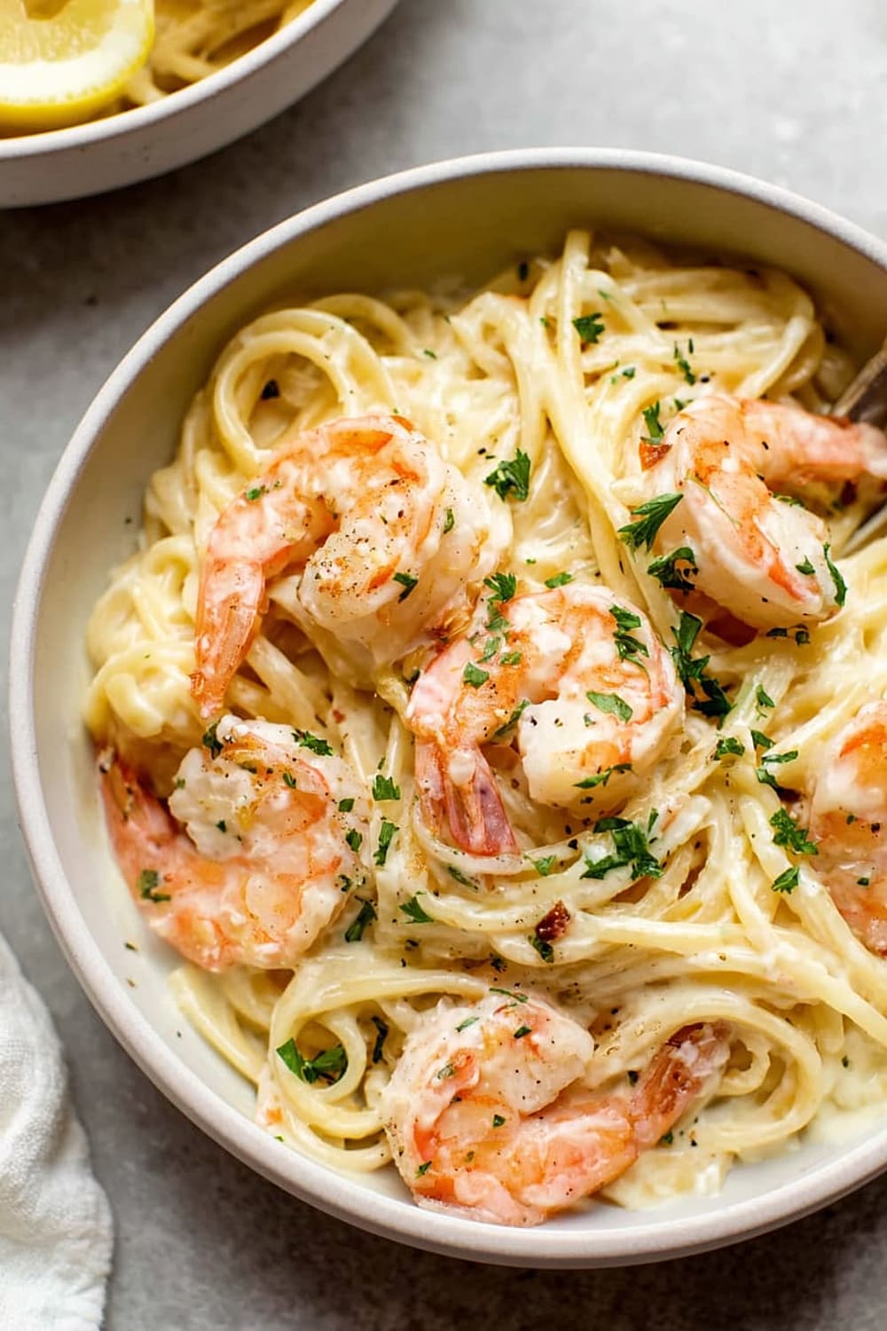 Creamy Lemon Shrimp Pasta