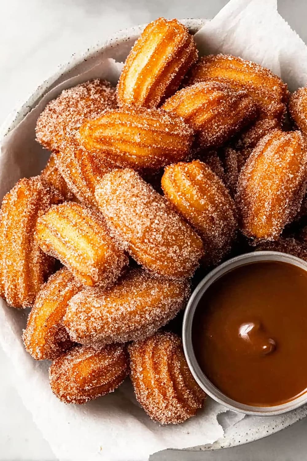 Churro Bites with Miso Caramel