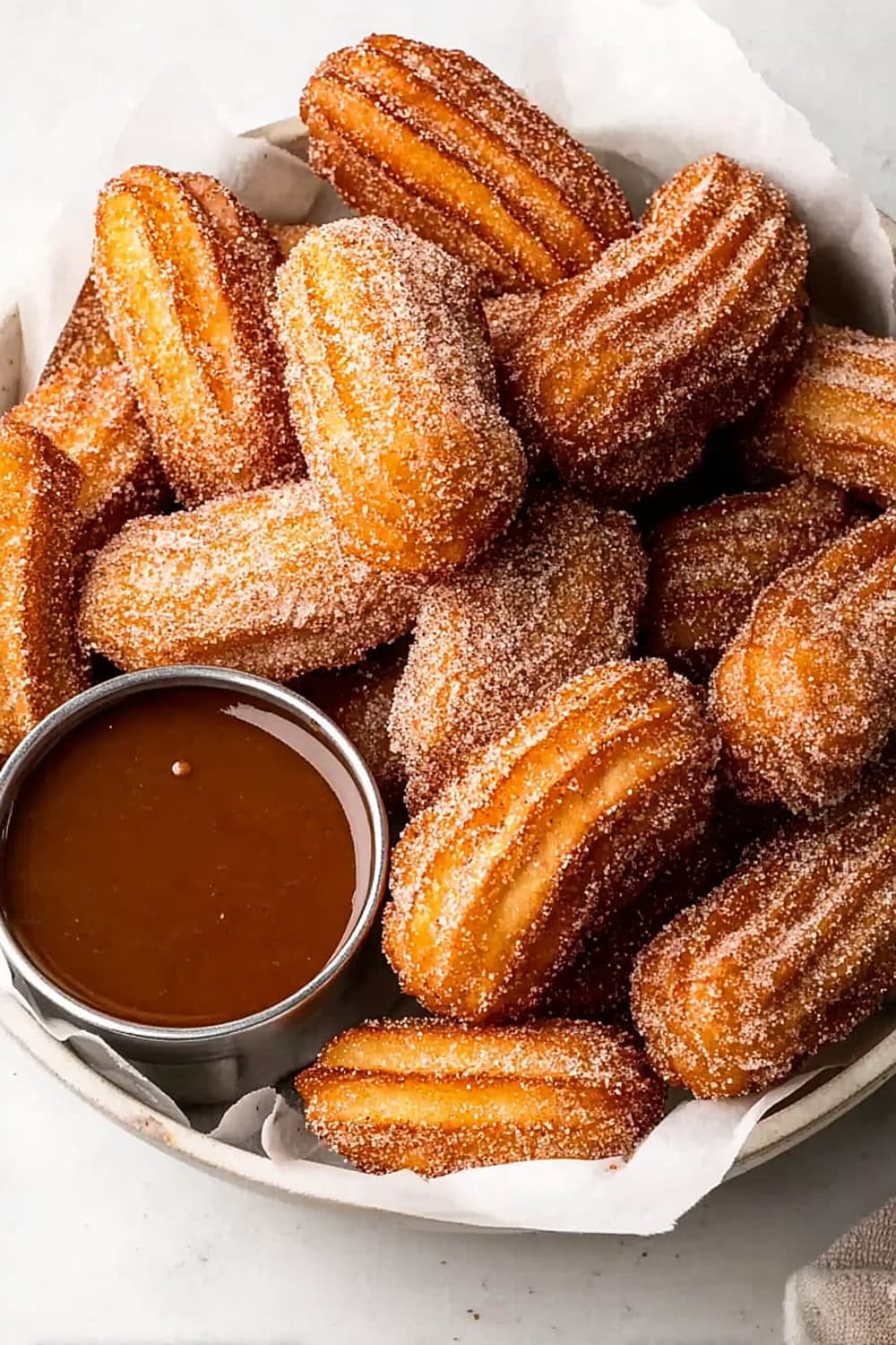 Churro Bites with Miso Caramel