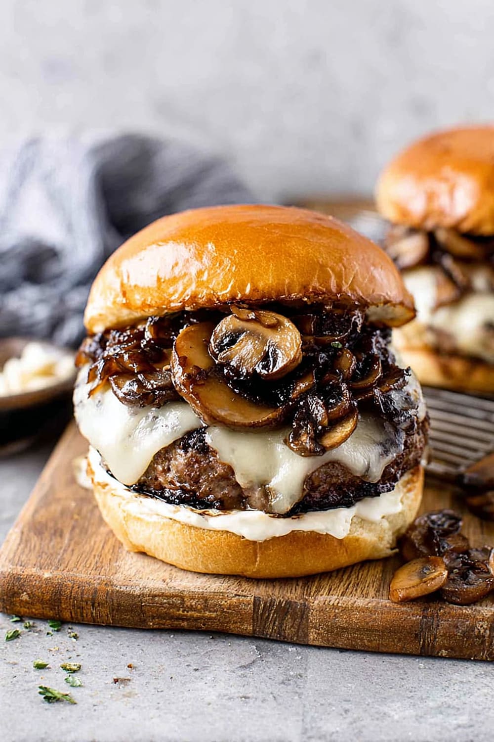 Mushroom Swiss Burger