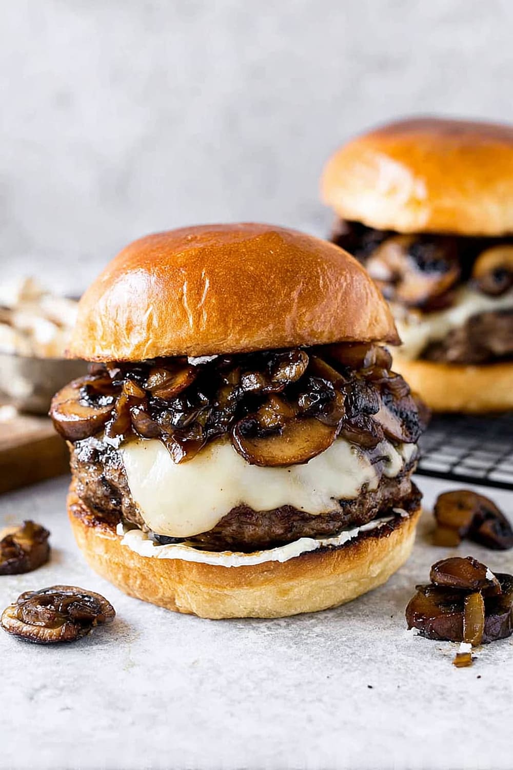 Mushroom Swiss Burger