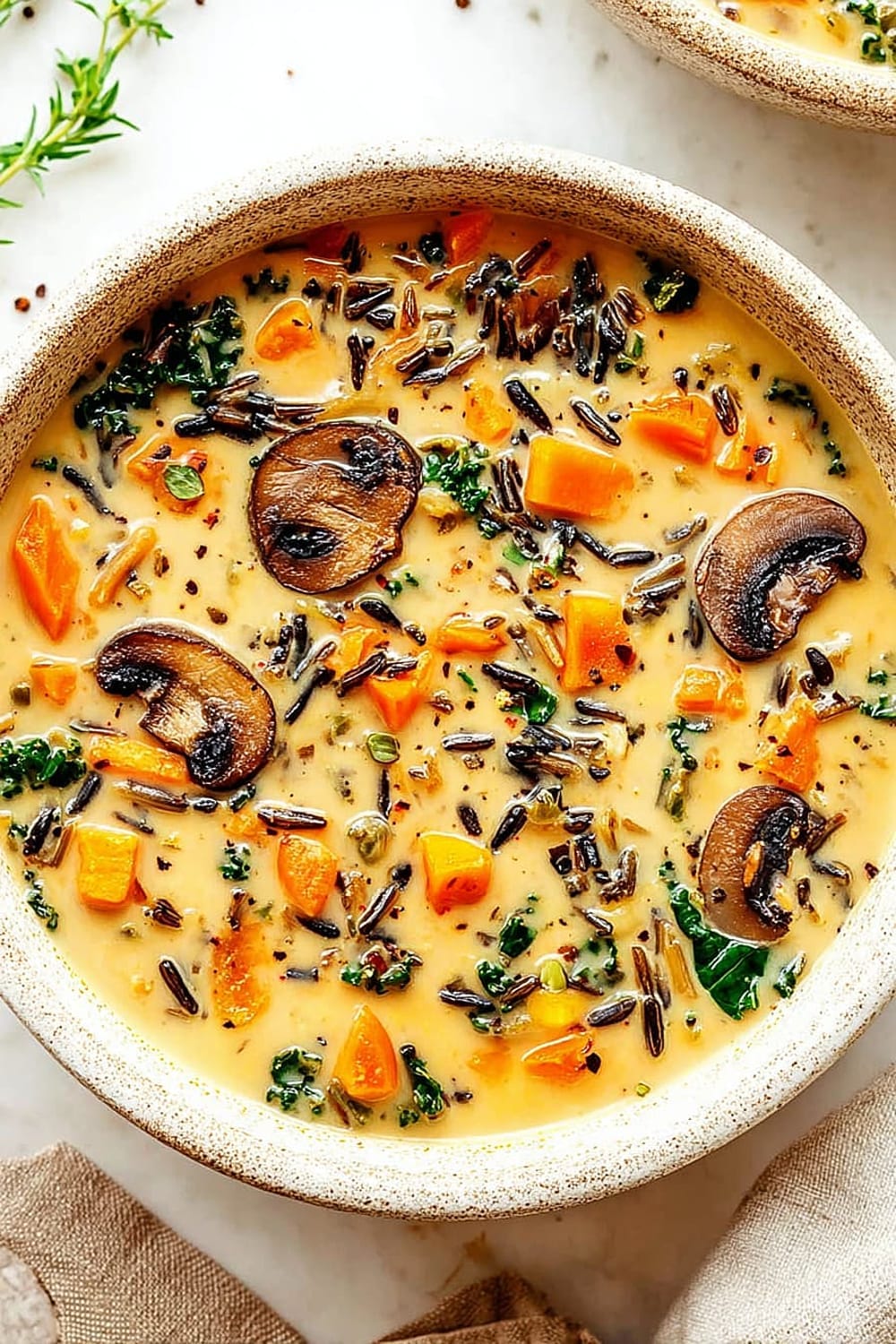 Cozy Autumn Wild Rice Soup