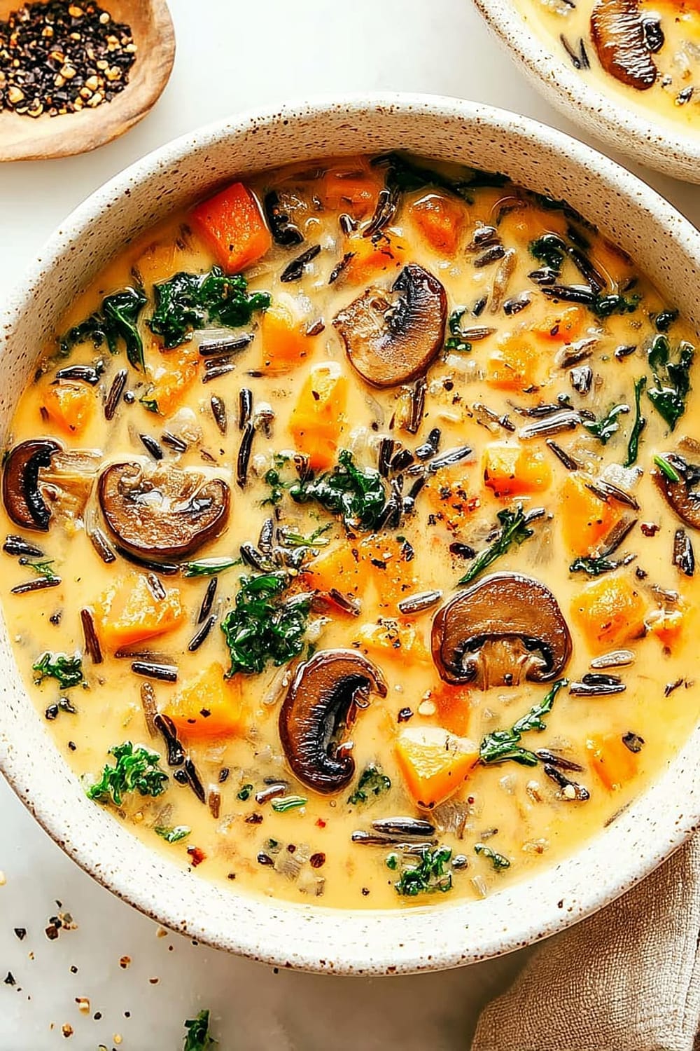 Cozy Autumn Wild Rice Soup