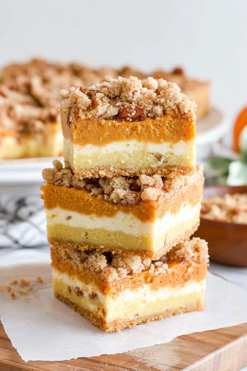 Pumpkin Cheesecake Bars