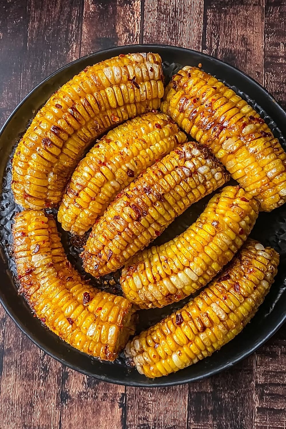 Easy Air-Fryer Corn Ribs With Hot Honey Butter