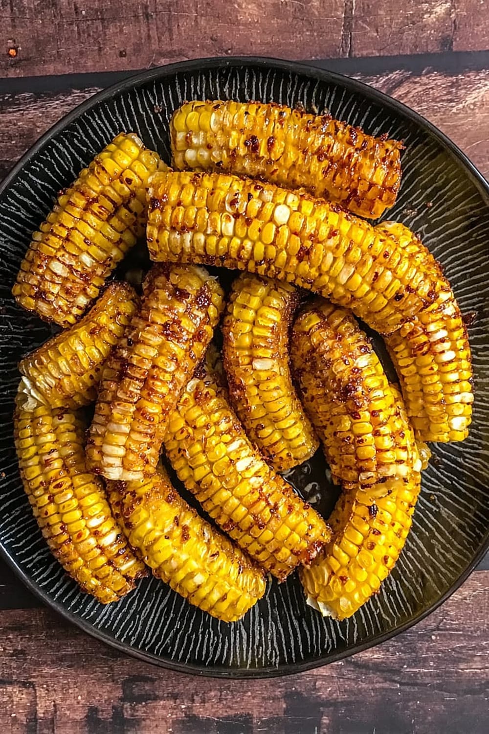 Easy Air-Fryer Corn Ribs With Hot Honey Butter