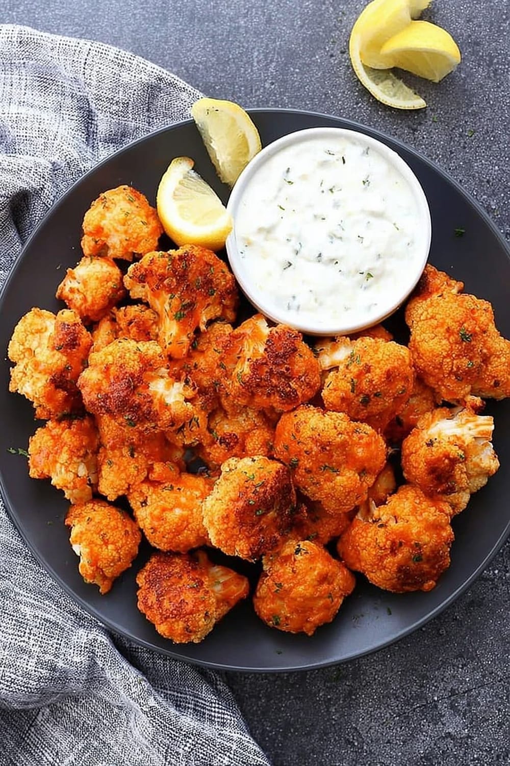 Crispy Buffalo Cauliflower Poppers Recipe