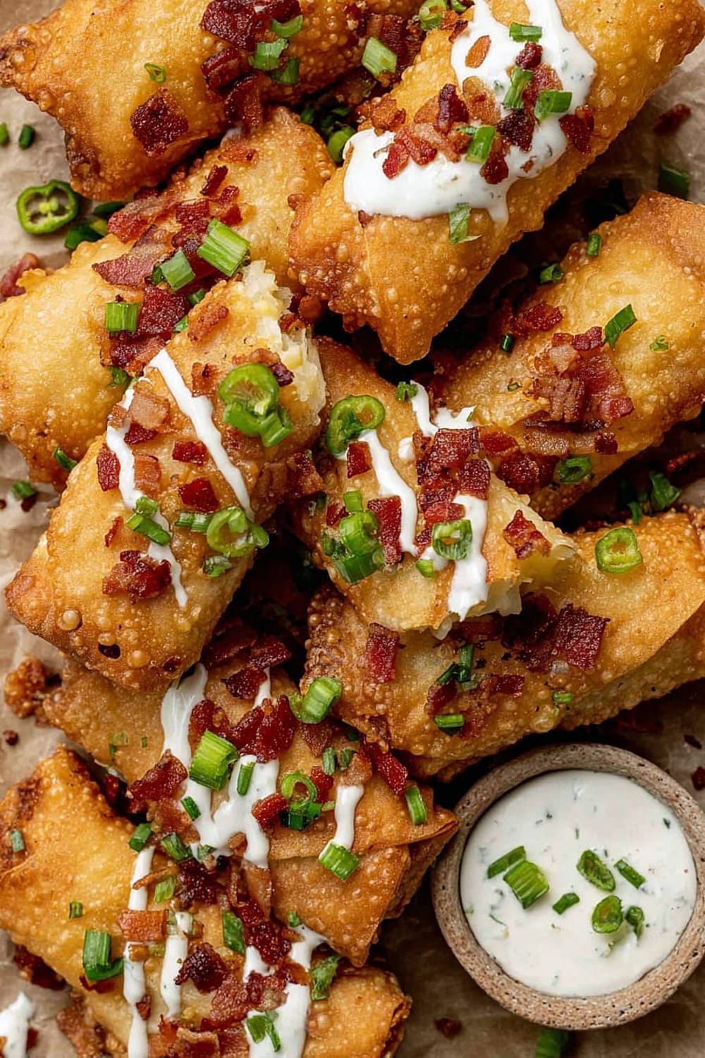 Jalapeno Popper Egg Rolls