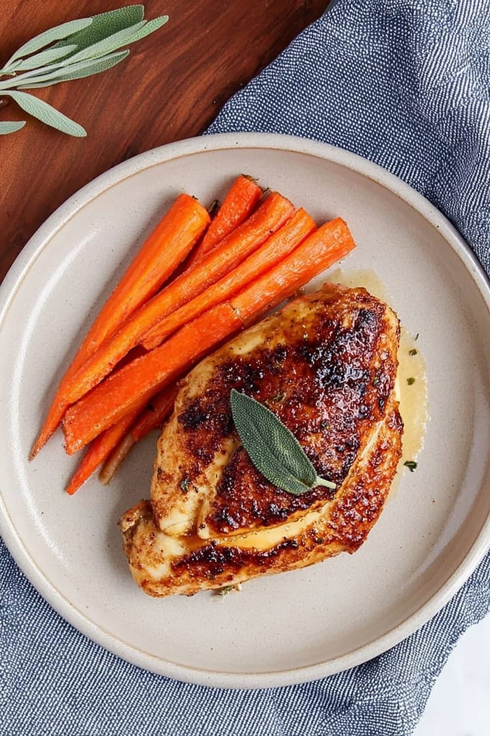 Apple Cider Glazed Chicken Breast with Carrots