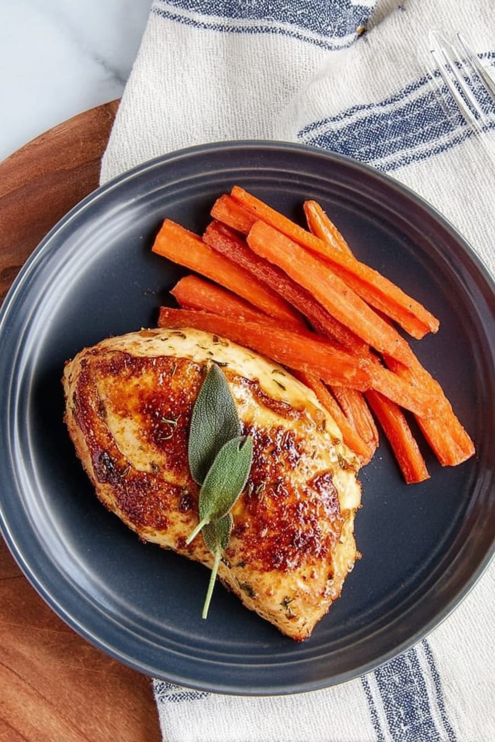 Apple Cider Glazed Chicken Breast with Carrots