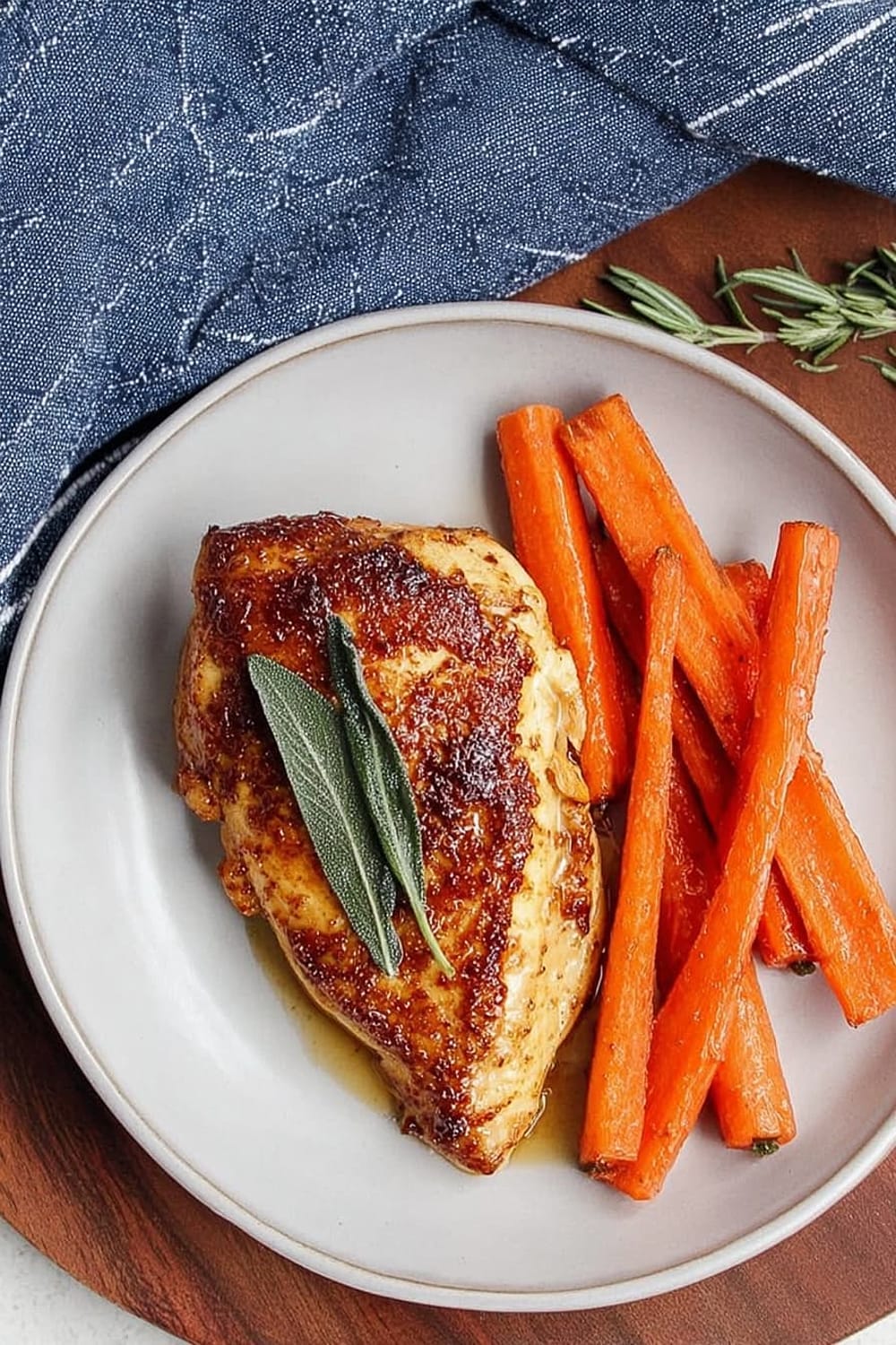 Apple Cider Glazed Chicken Breast with Carrots