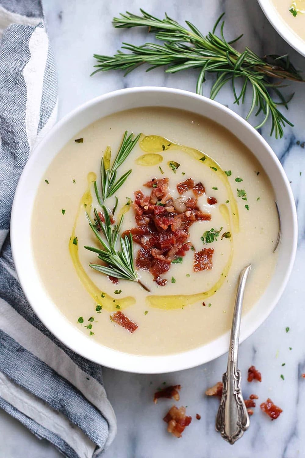 Creamy White Bean Rosemary Soup