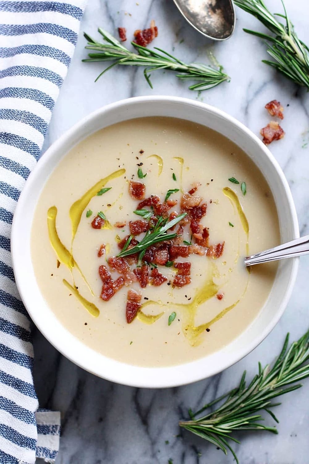 Creamy White Bean Rosemary Soup