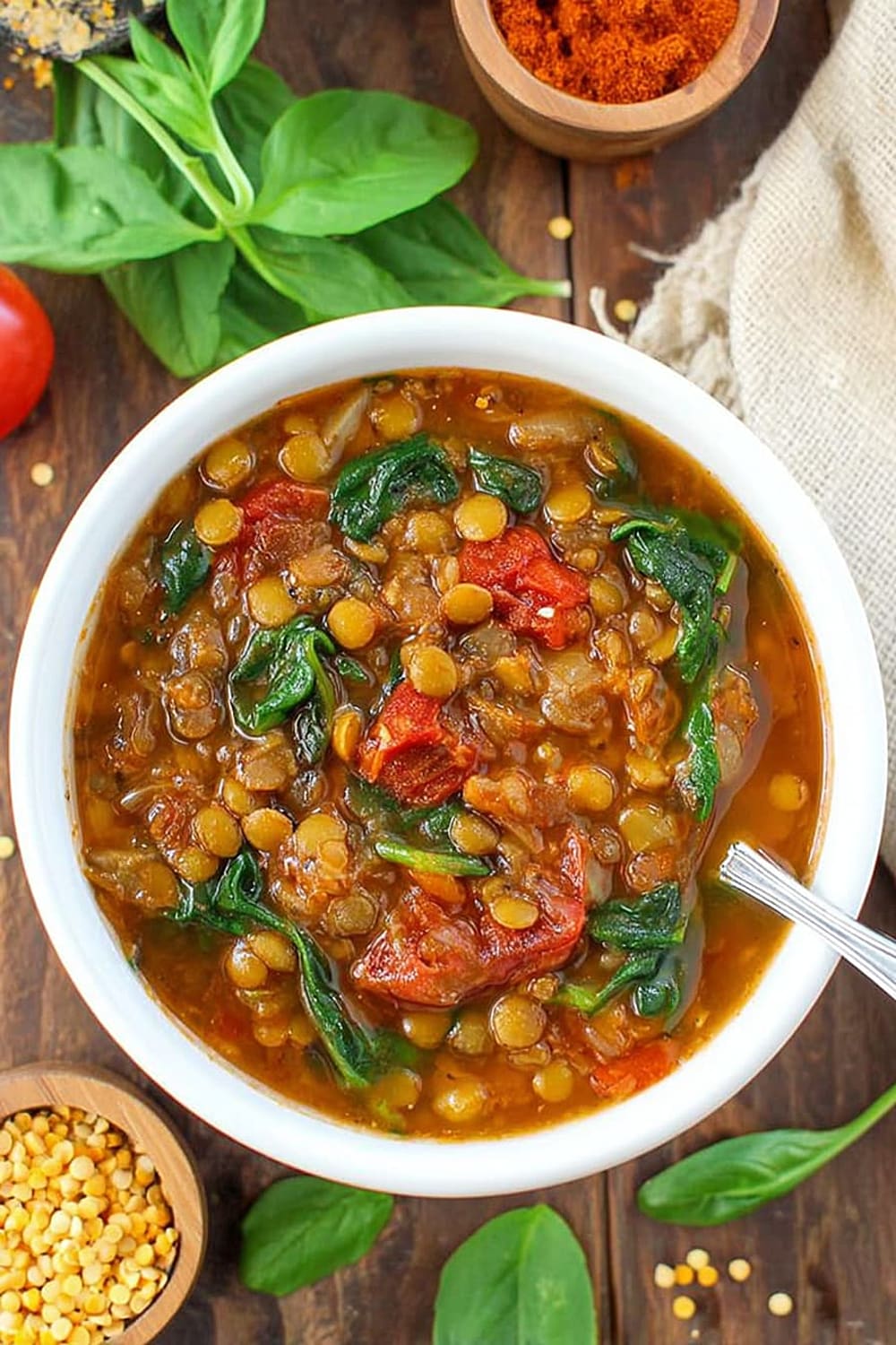 Smoky Tomato Lentil Soup (Easy!)
