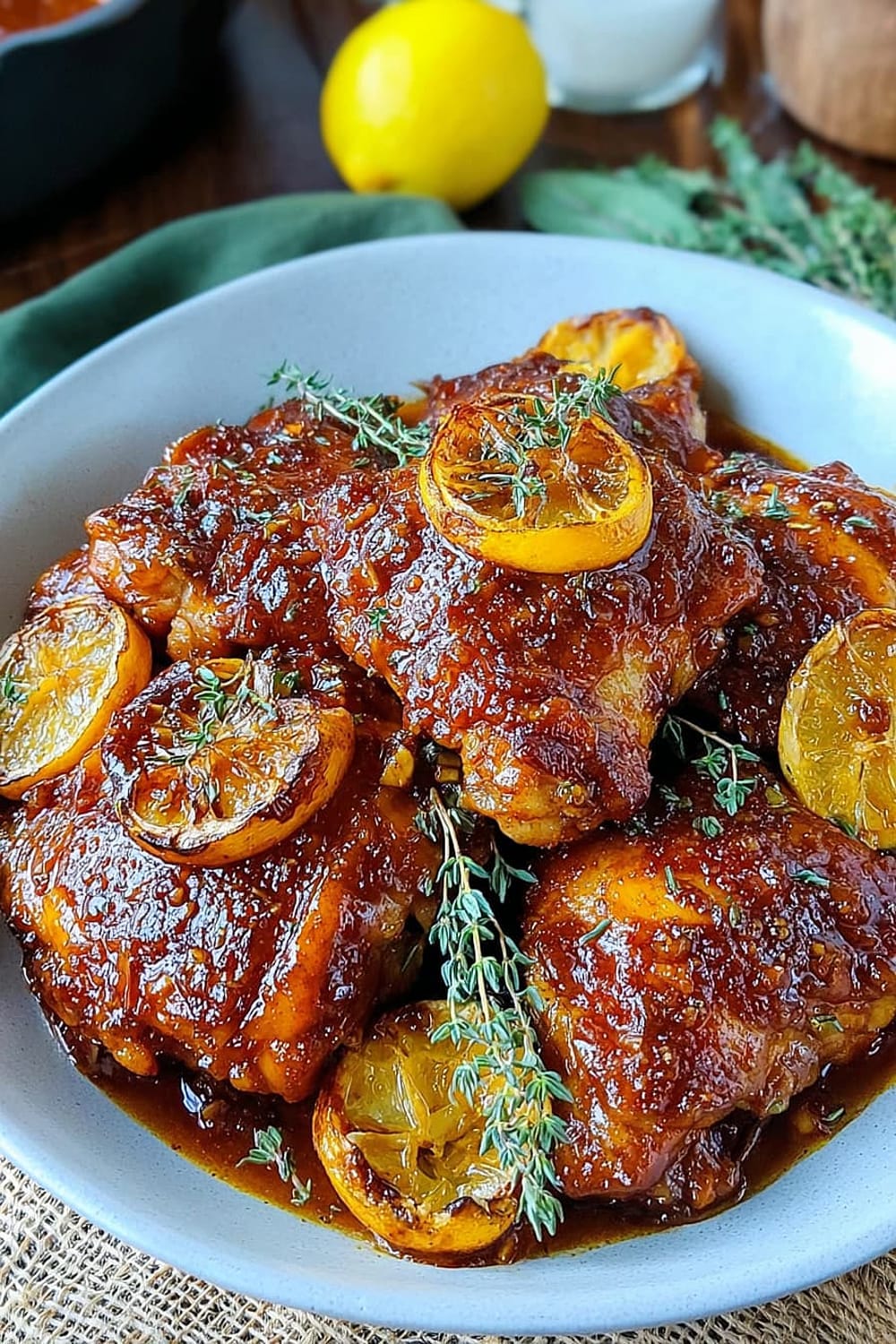 Easy Honey Garlic Lemon Pepper Chicken Thighs