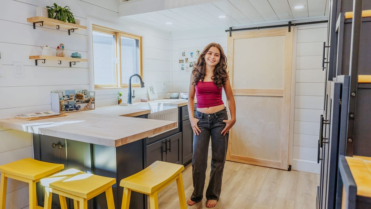 She Designed a 25' x 10' Gooseneck Tiny House — At 14