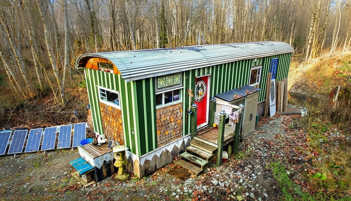 She Built a Vardo‑Style Tiny Home — A 320 ft Dragon's Nest