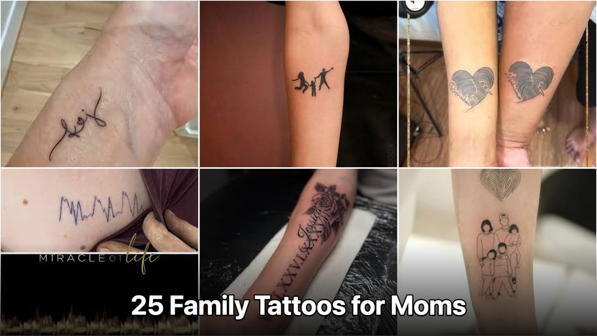 25 Family Tattoos for Moms That Spark Joy
