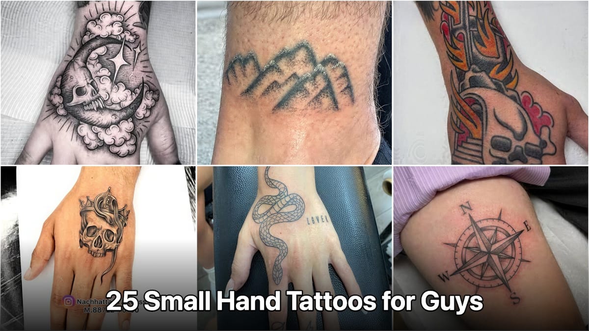 24 Small Hand Tattoos for Guys That Actually Slap