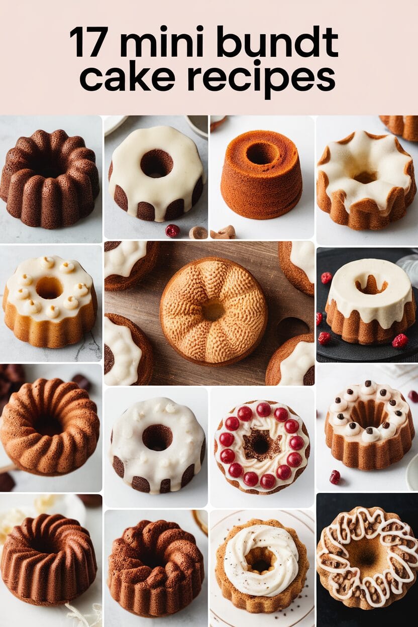 17 Irresistibly Delicious Mini Bundt Cake Recipes