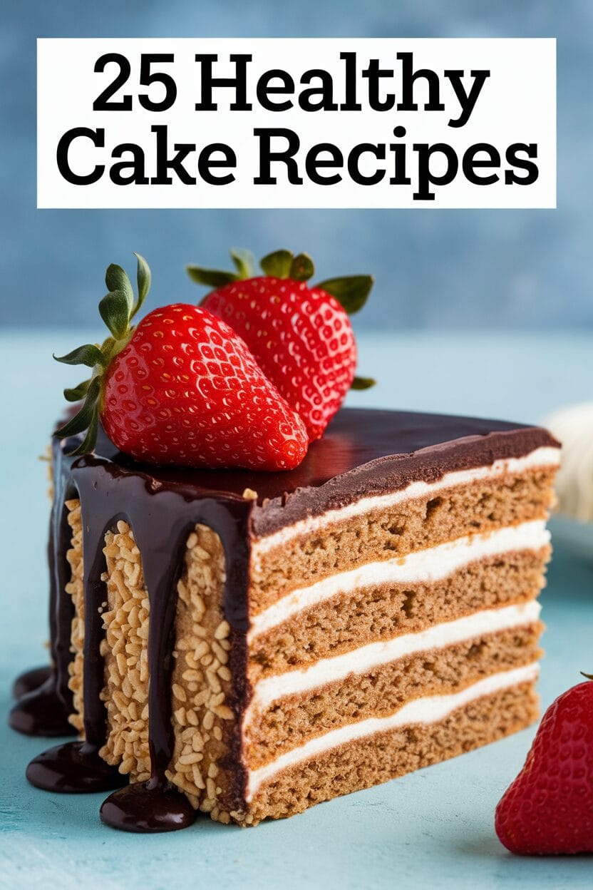 25 Guilt-Free Healthy Cake Recipes You’ll Actually Love
