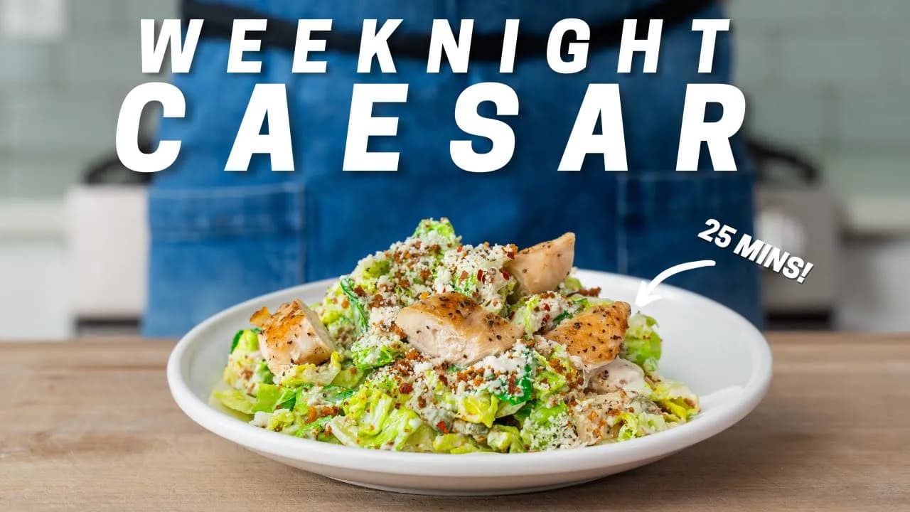 25-Minute Chicken Caesar Salad