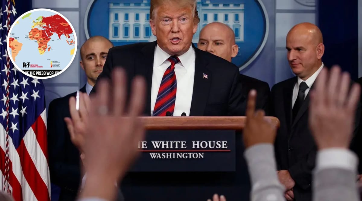 Shock Report Claims US Press Freedom Now Ranks Alongside Ghana After Trump Defunds ‘Woke’ Media