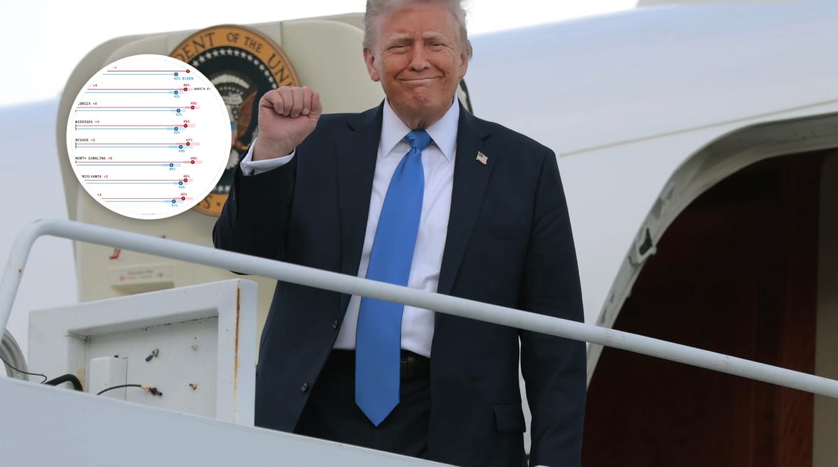 Trump Slams ‘Fake News’ Polls Showing Him Underwater In States He Just Flipped