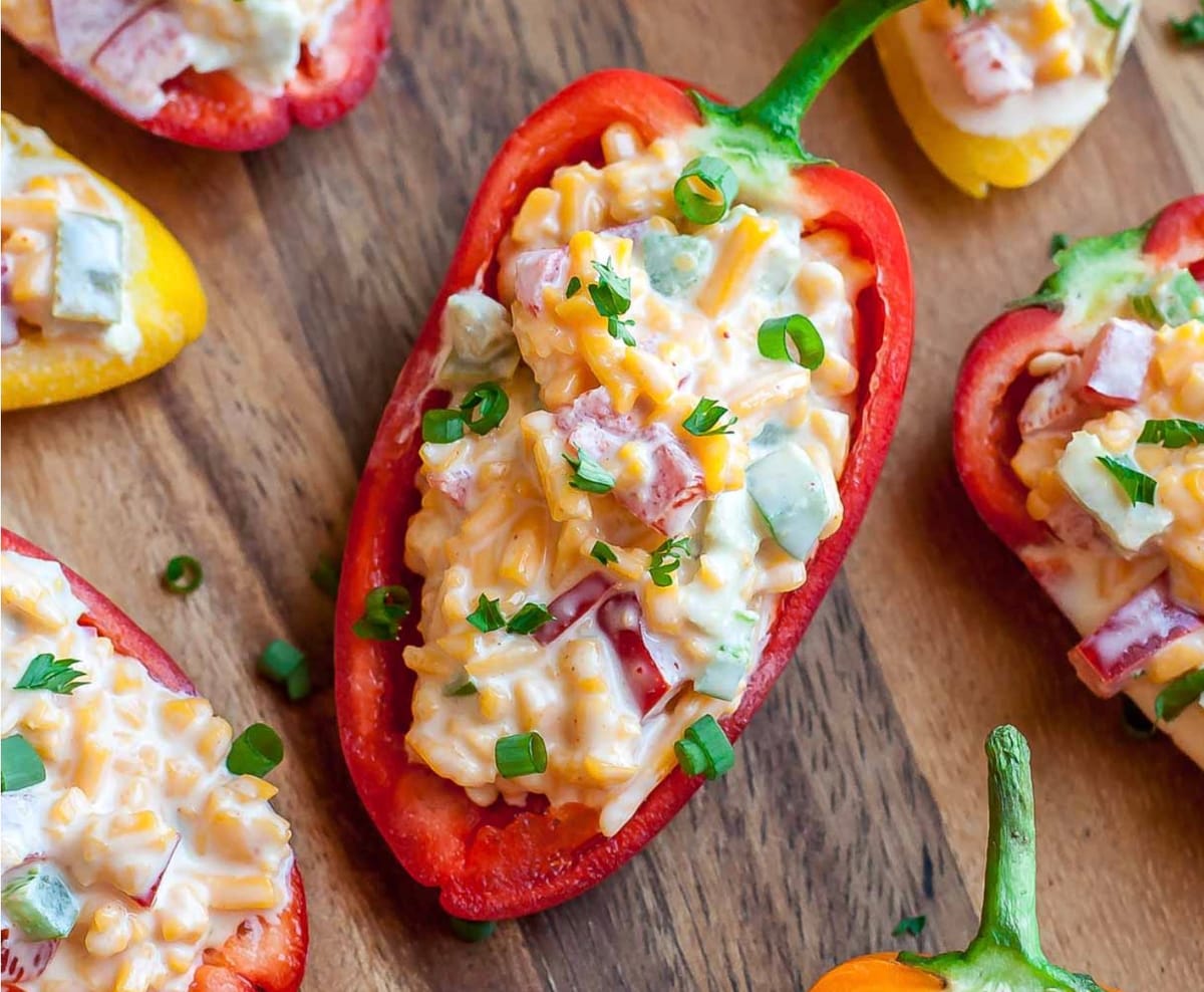 Pimento Cheese-Stuffed Peppers