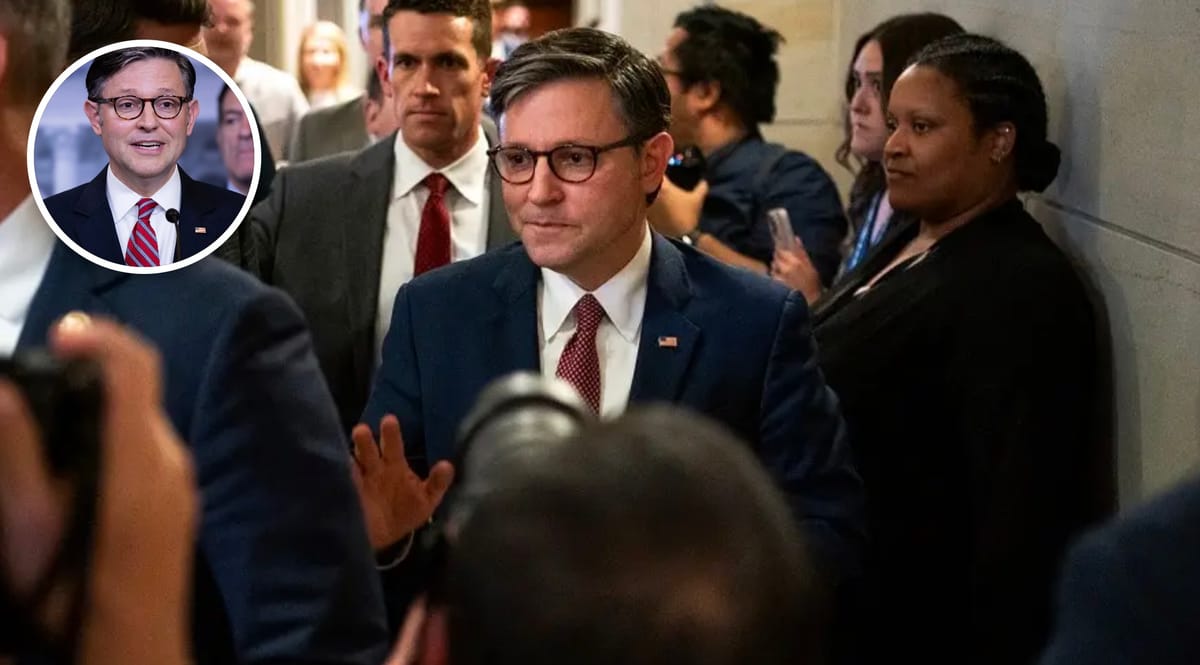 Republican hardliners erupt over Mike Johnson’s last-minute push for huge bill