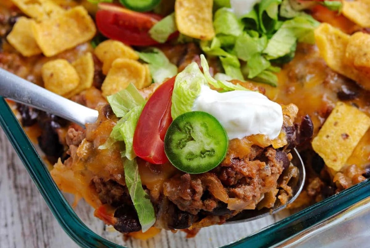 Walking Taco Casserole