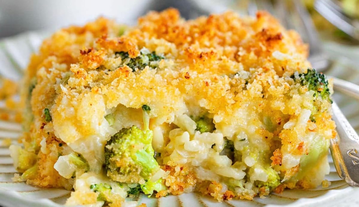 Cheesy Broccoli Rice Casserole