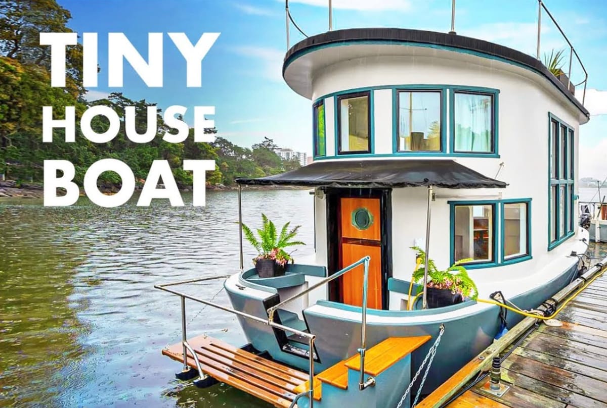 This Carpenter And Boat Builder Live In A Floating Tiny House