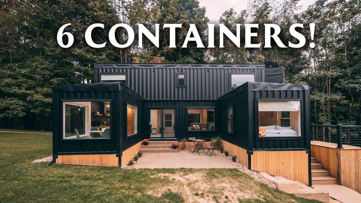 This Couple Built The Biggest Container Home With 6 Shipping Containers