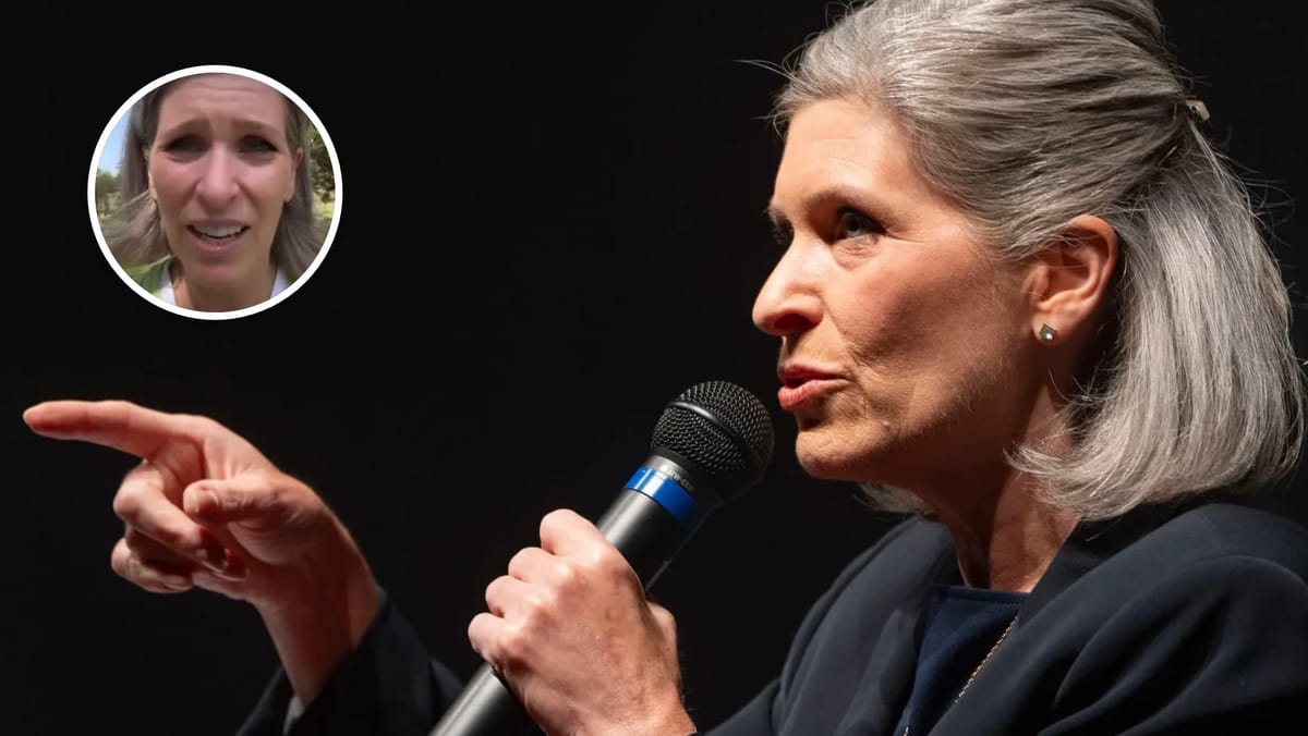 Senator Joni Ernst mocks woman screaming people will die from Medicaid cuts then mentions tooth fairy in bizarre apology