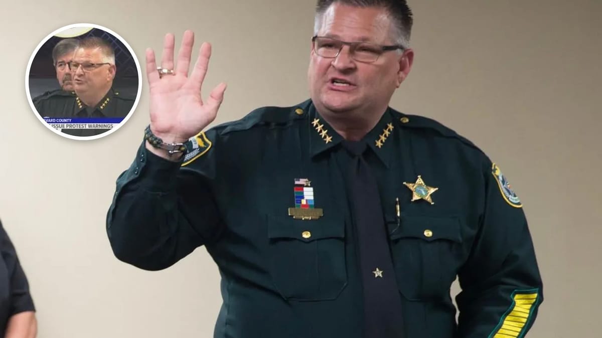 Florida Sheriff Wayne Ivey Warns Protesters Family Will Collect Remains