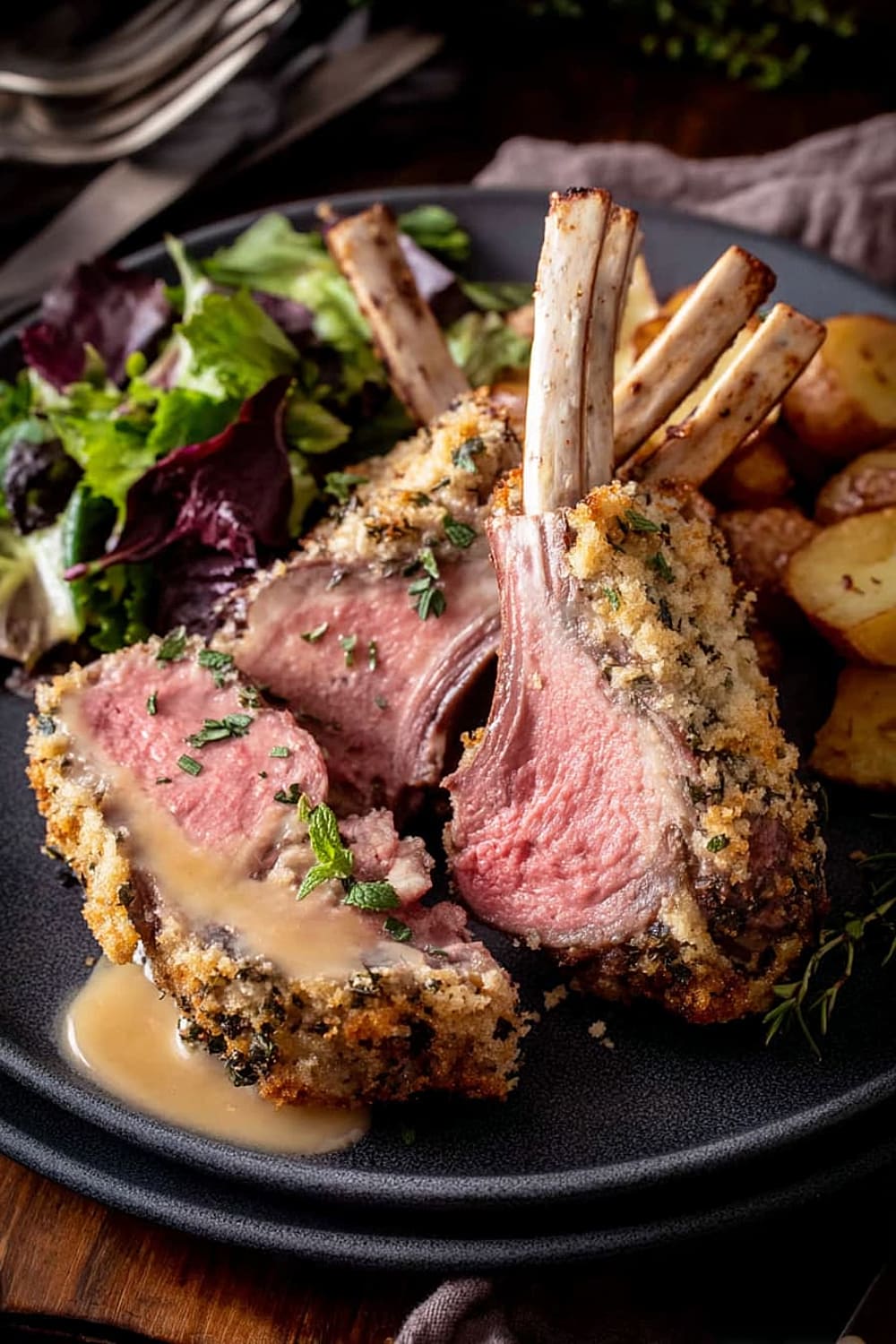 Mustard Crusted Rack of Lamb
