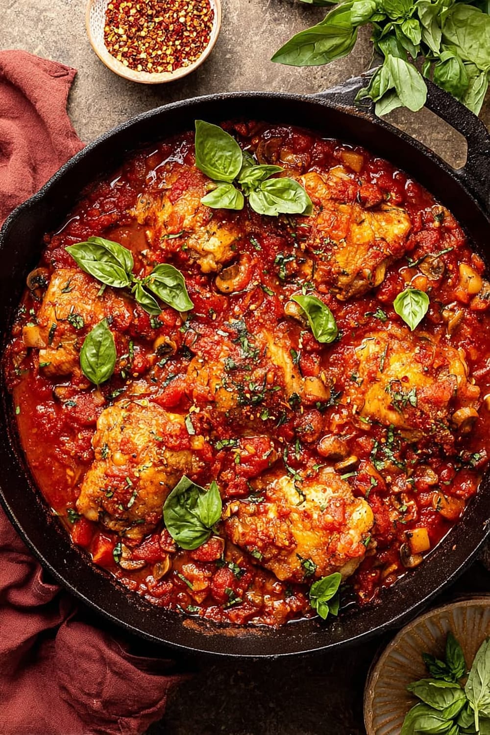 Mom’s Easy Chicken Cacciatore (Hunters Style)
