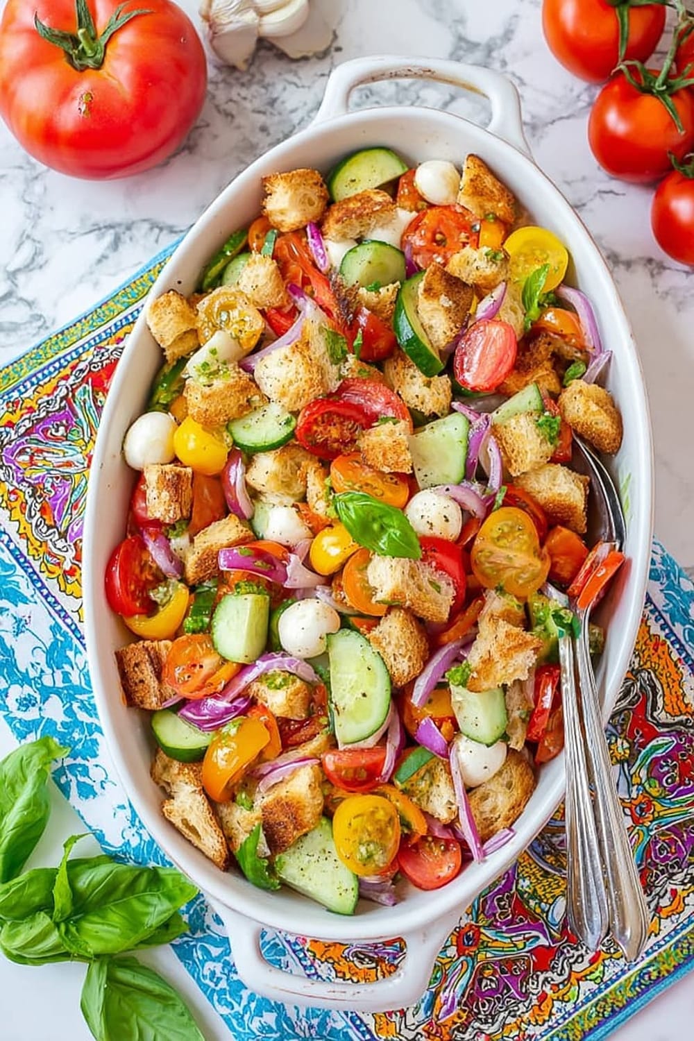 Easy Tomato Panzanella Salad Recipe