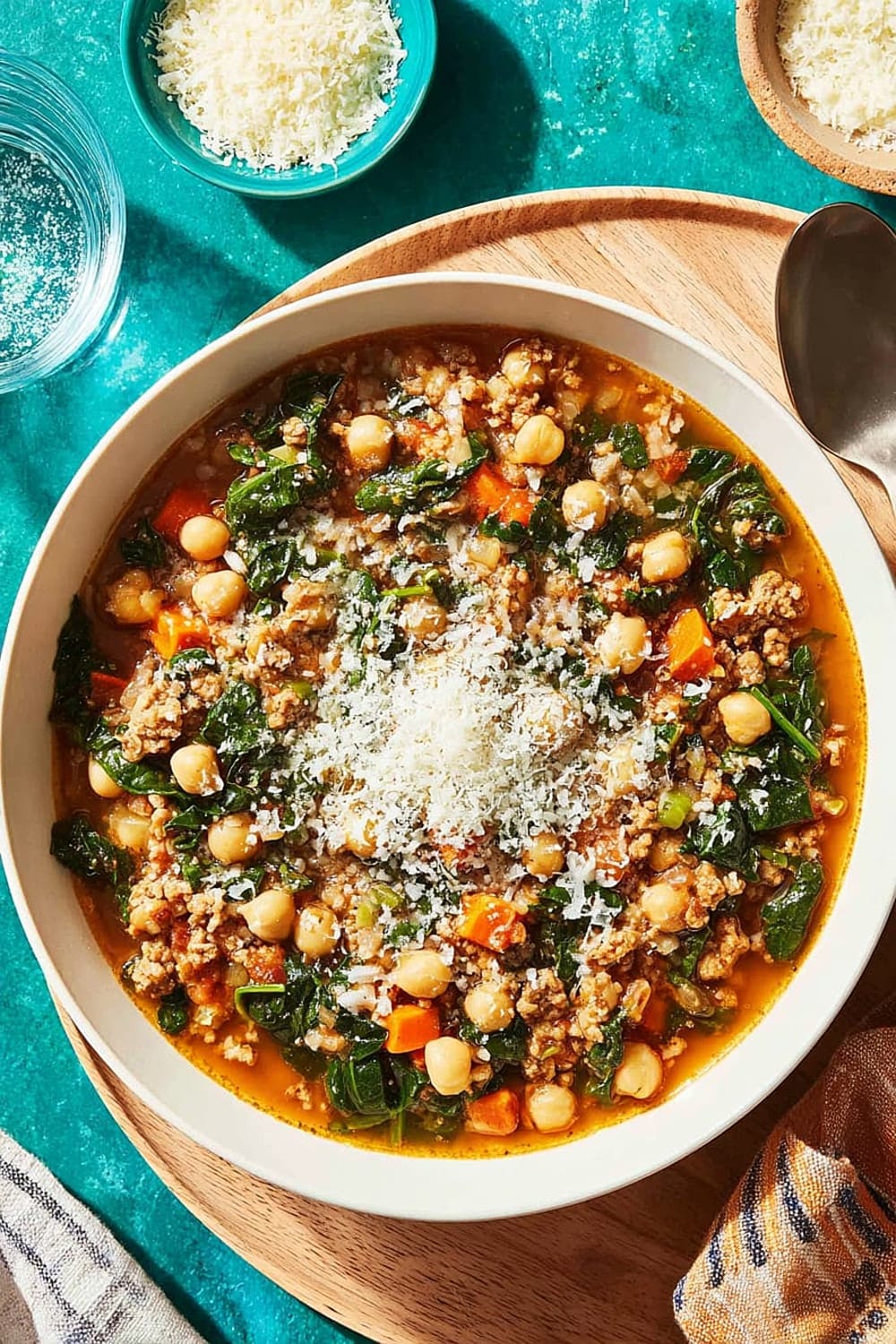 Hearty Chickpea & Spinach Stew