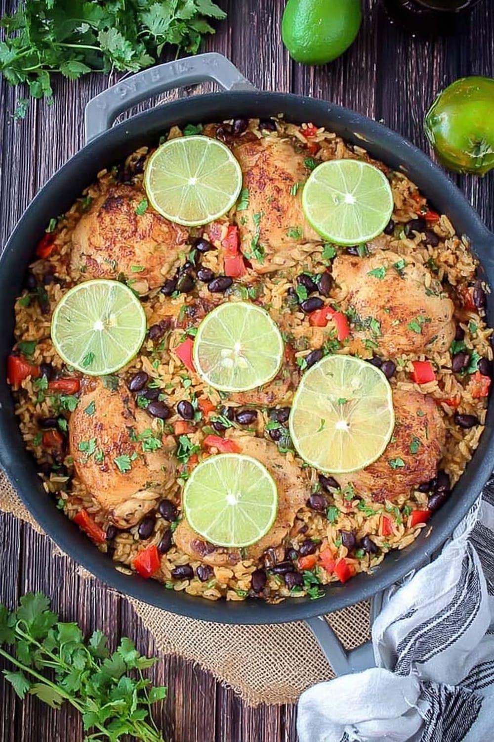 One Pot Cilantro Lime Chicken and Rice