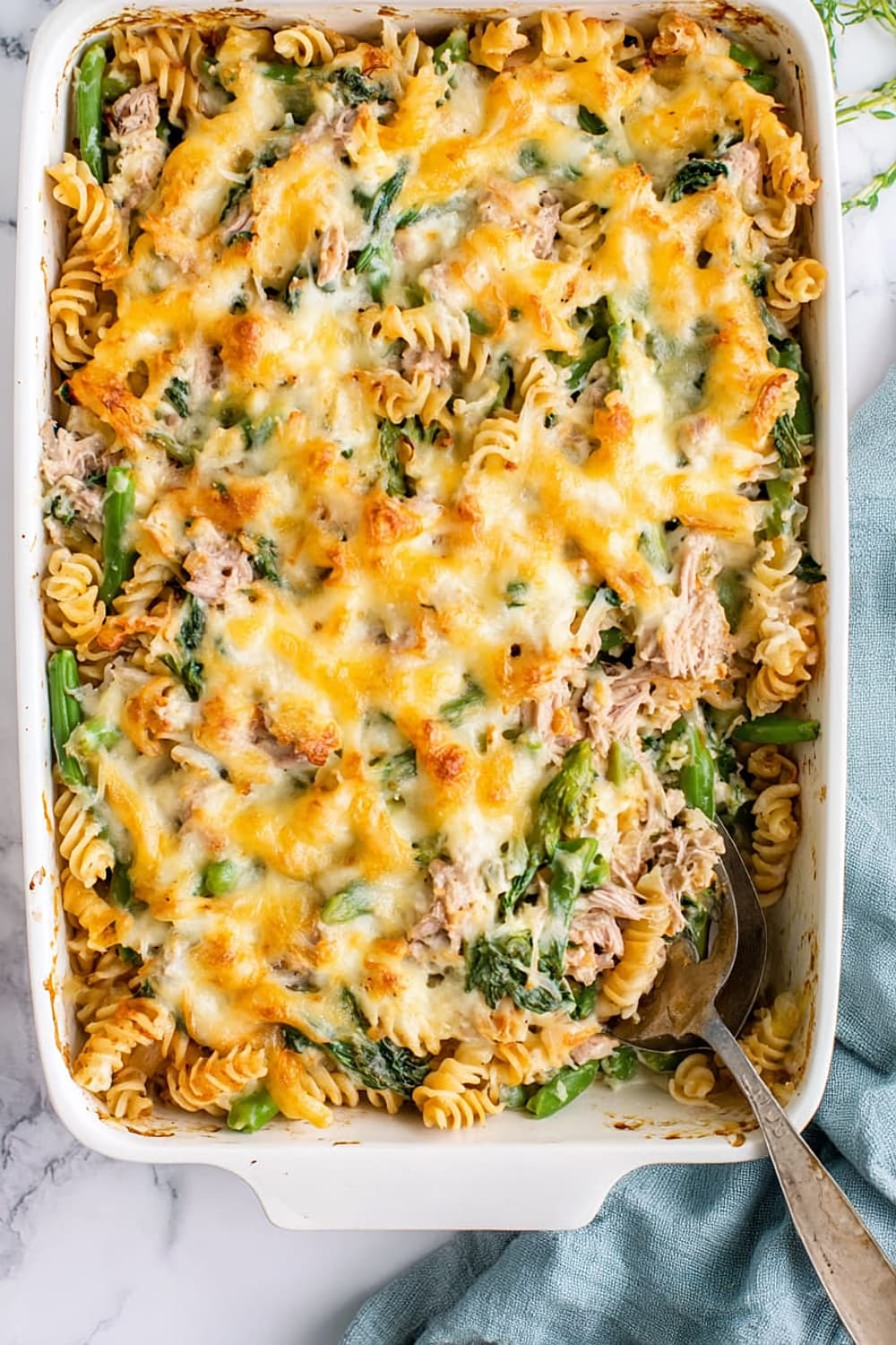 Healthier Creamy Tuna Pasta Bake