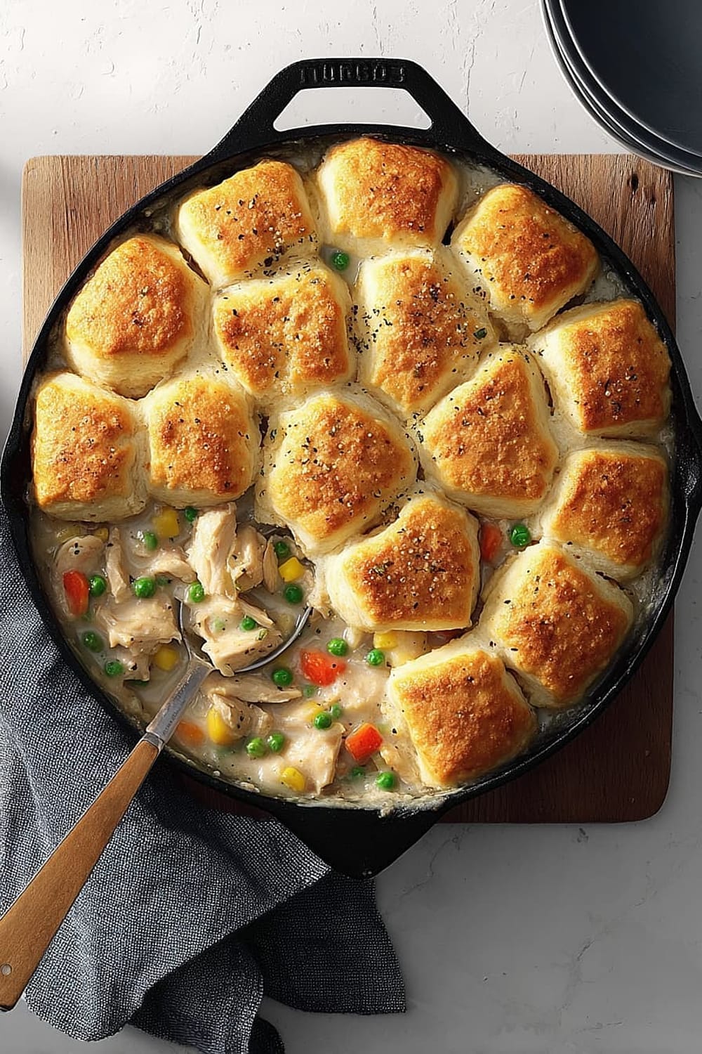 Turkey Biscuit Skillet