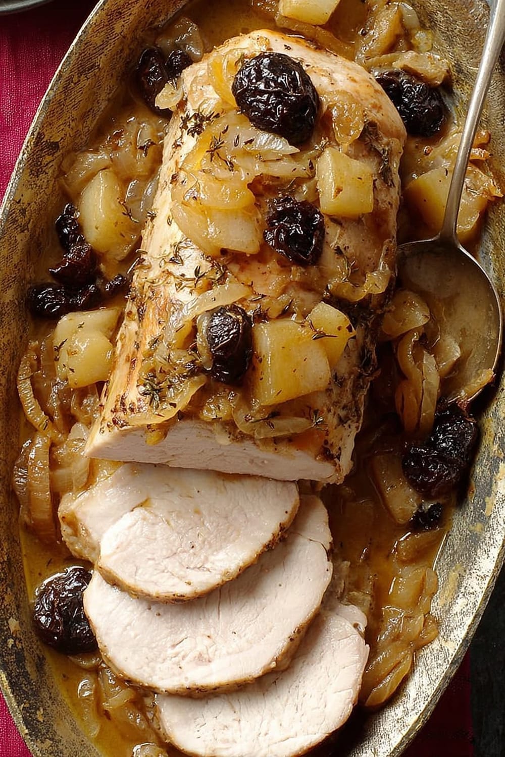 Country French Pork with Prunes and Apples